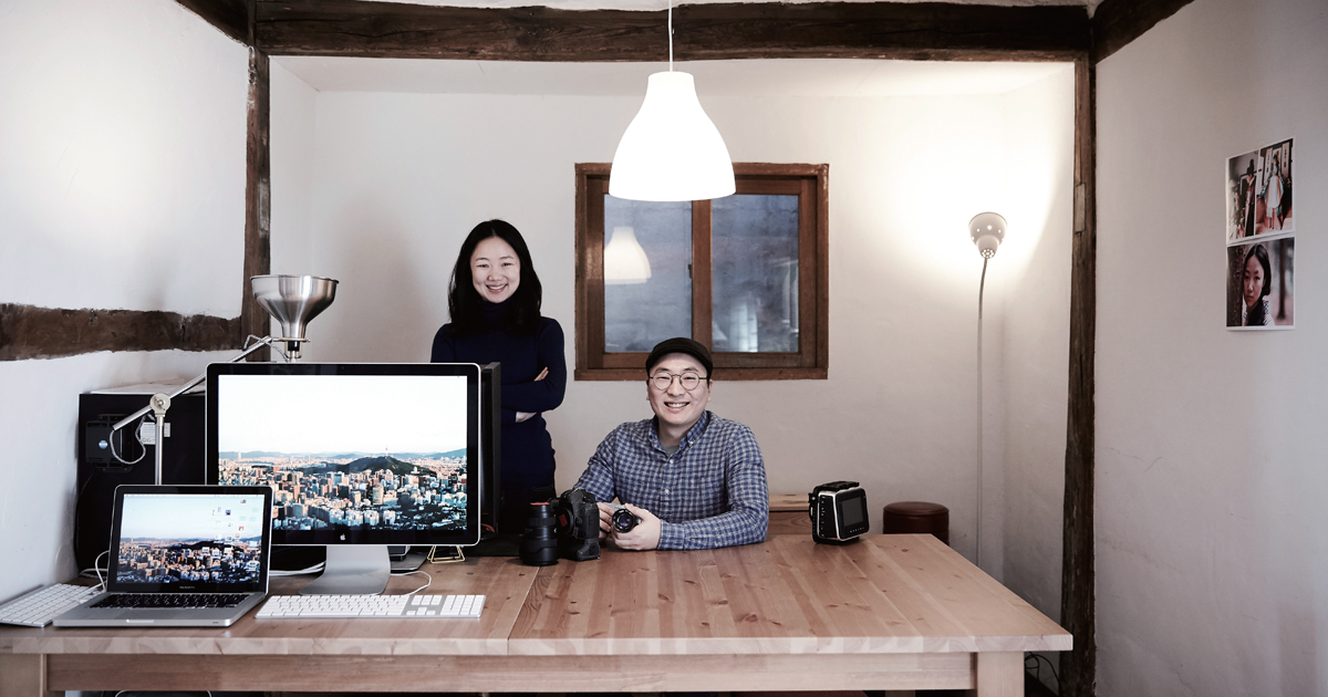 사진 찍는 남편 글 쓰는 아내, 김진호와 장보현
