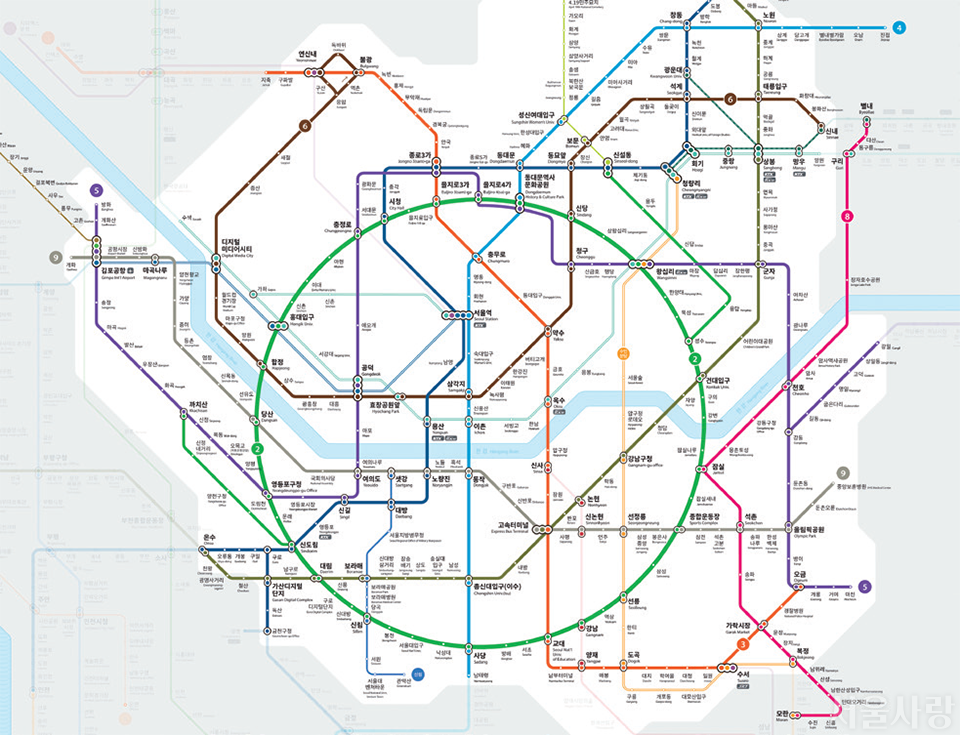 수도권 지하철 노선도