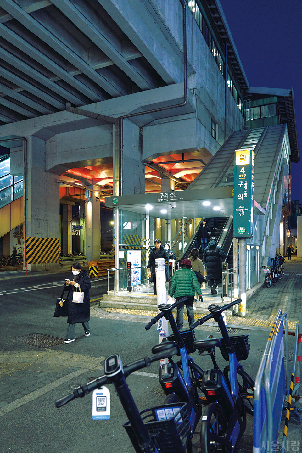 구의역 경관 조명